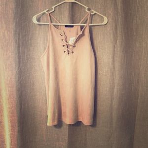 Suede tank